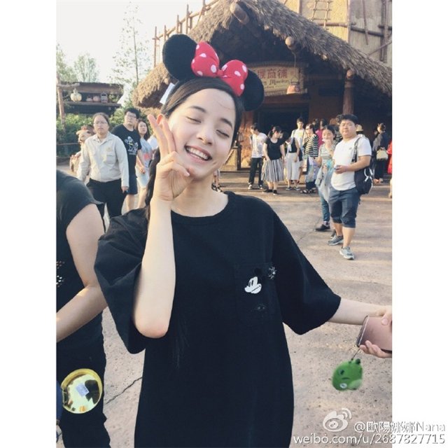 欧阳娜娜休闲装一身黑的打扮,欧阳娜娜打扮视频完整版