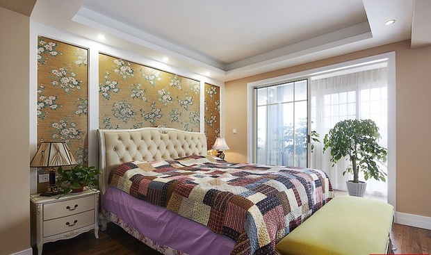 床头背景墙贴纸有什么讲究,床头背景墙怎么刷漆