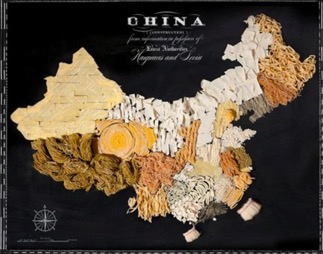 世界美食地图简单又漂亮,超有创意的美食地图