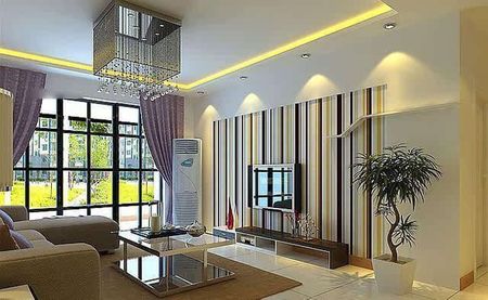 惊艳的客厅背景墙,小户型客厅装修图电视背景墙