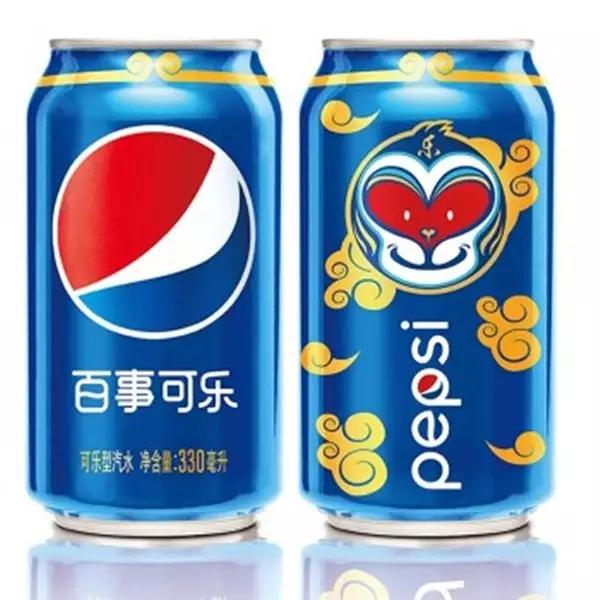百事可乐2016猴年纪念款,百事可乐新年纪念款