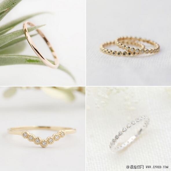 结婚金对戒简单款,简单大气的结婚对戒