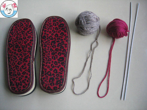毛线拖鞋编织教程,毛线拖鞋编织教程钩针图案
