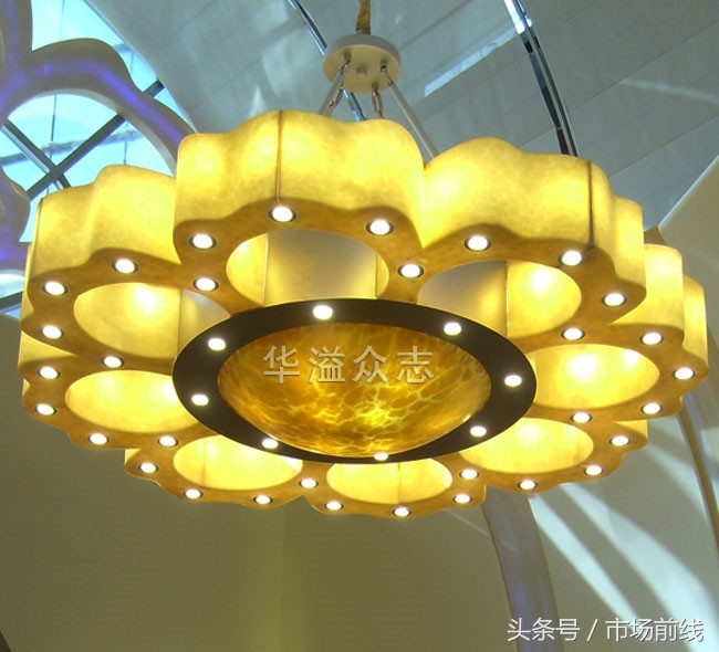 仿云石柱头灯,仿云石定制灯具