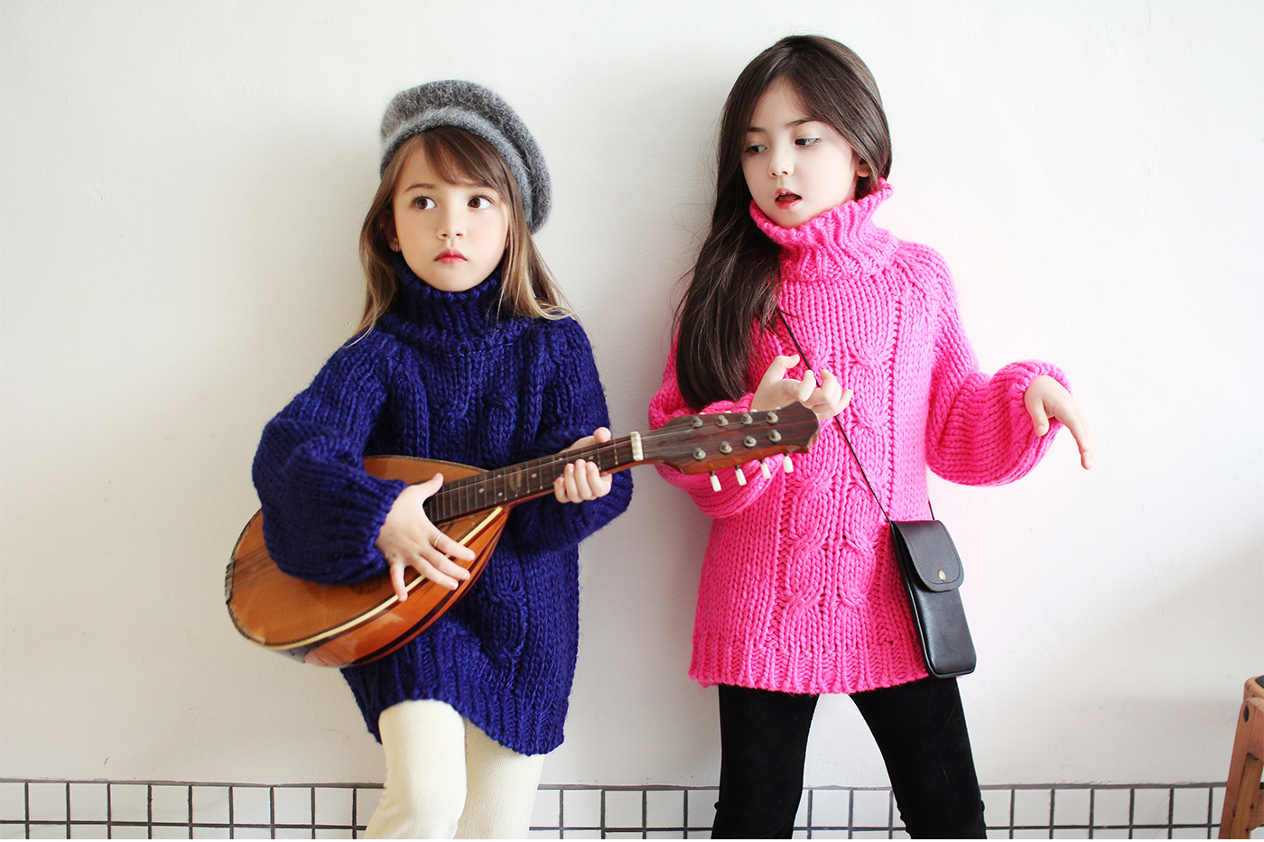 女大童冬季韩系穿搭,韩国女童时尚冬季穿搭