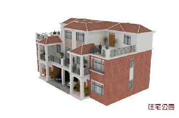 双拼三层农村别墅图片大全,农村双拼可以分开的别墅