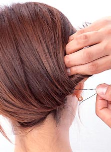 空姐盘头发的简单方法,短发盘头发的简单方法