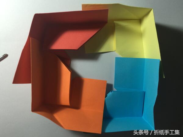 折纸零食盒子带盖,折纸一个小盒子需要用剪刀
