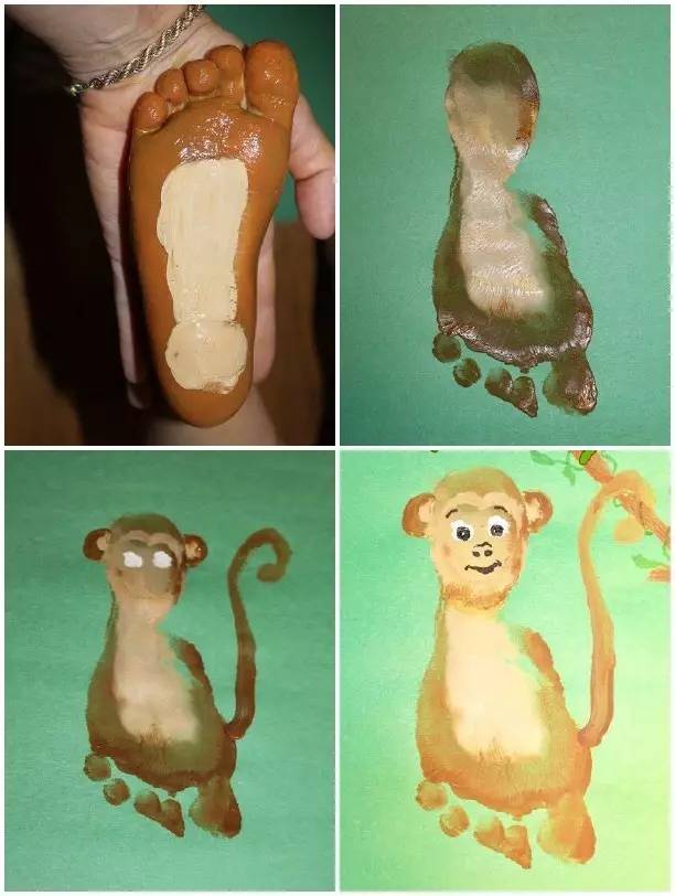 幼儿动物涂鸦画,儿童手工贴纸画动物