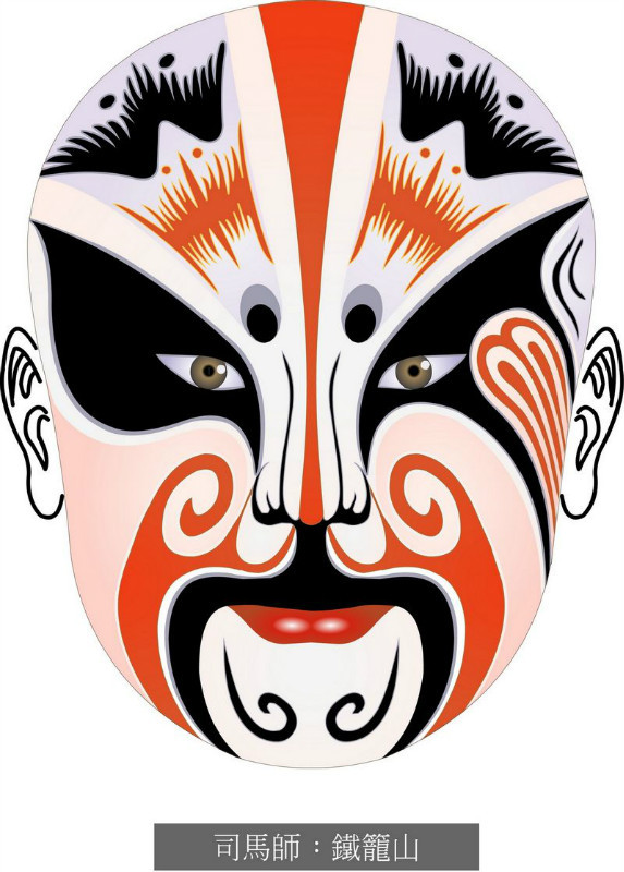国粹脸谱重组画,国粹创意经典脸谱