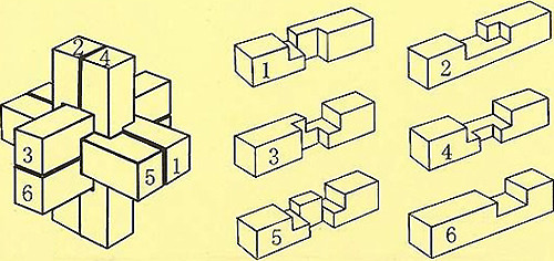鲁班锁魔方怎么拼装,鲁班锁魔方的复原方法