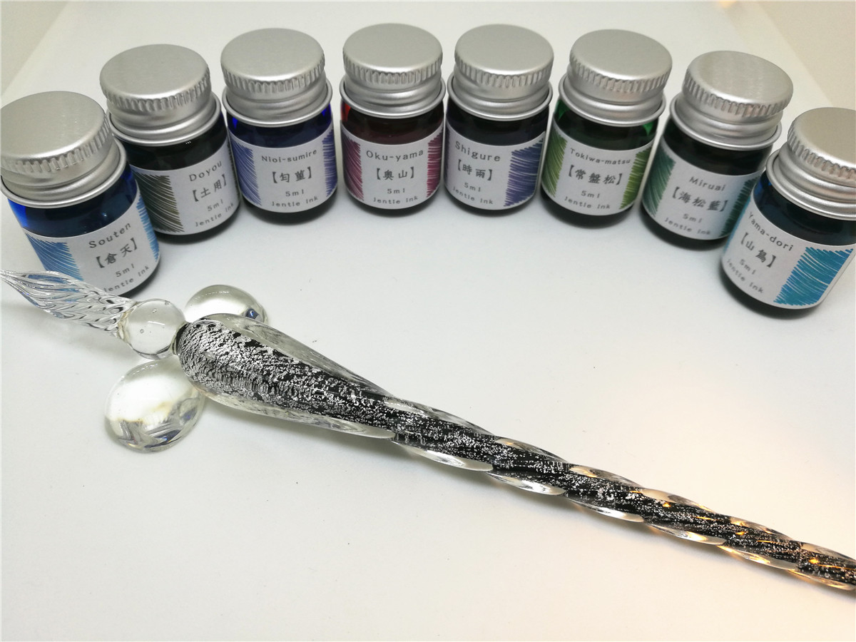 写乐四季彩钢笔开箱视频,写乐墨水试色