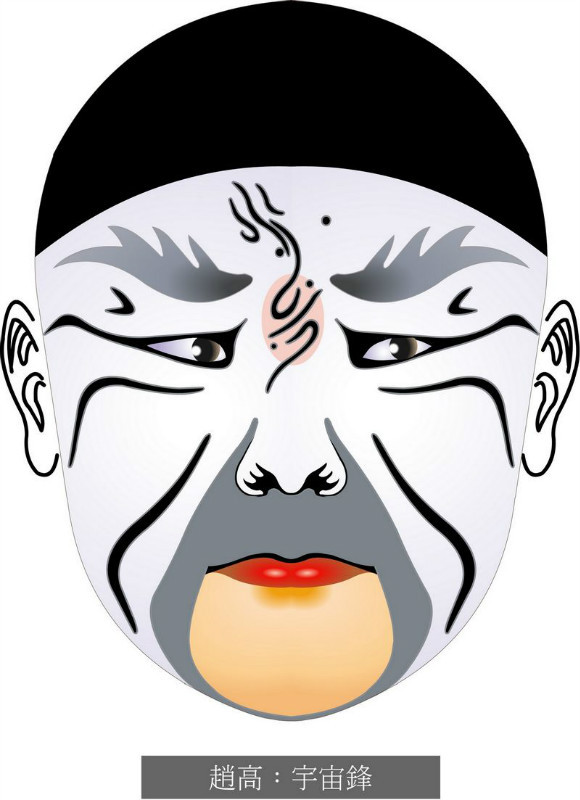 国粹脸谱重组画,国粹创意经典脸谱