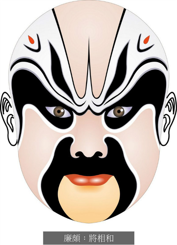国粹脸谱重组画,国粹创意经典脸谱