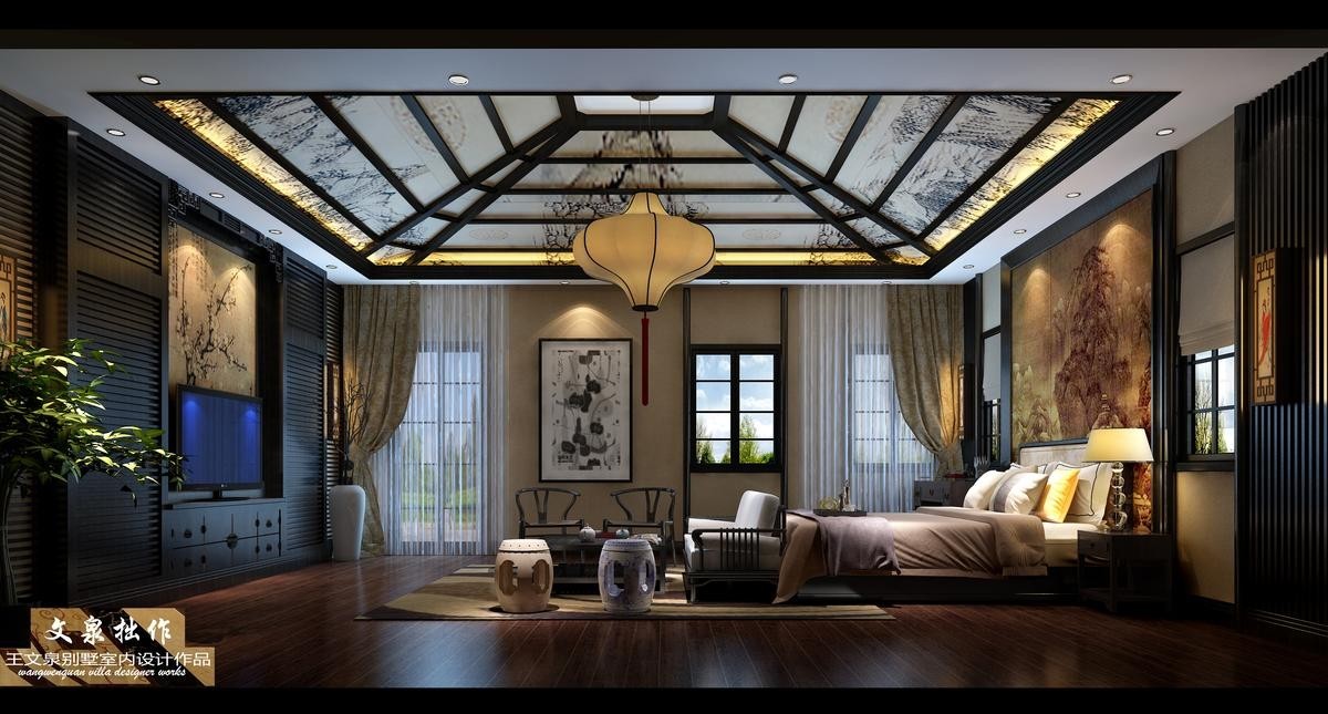 王文泉简欧别墅样板间室内设计,王文泉别墅设计