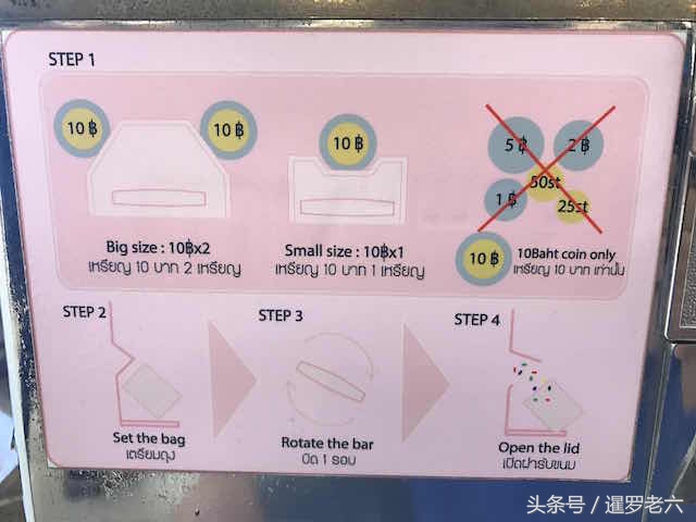 曼谷商场里的“MM豆投币贩卖机”，10泰铢咋才给3个豆？