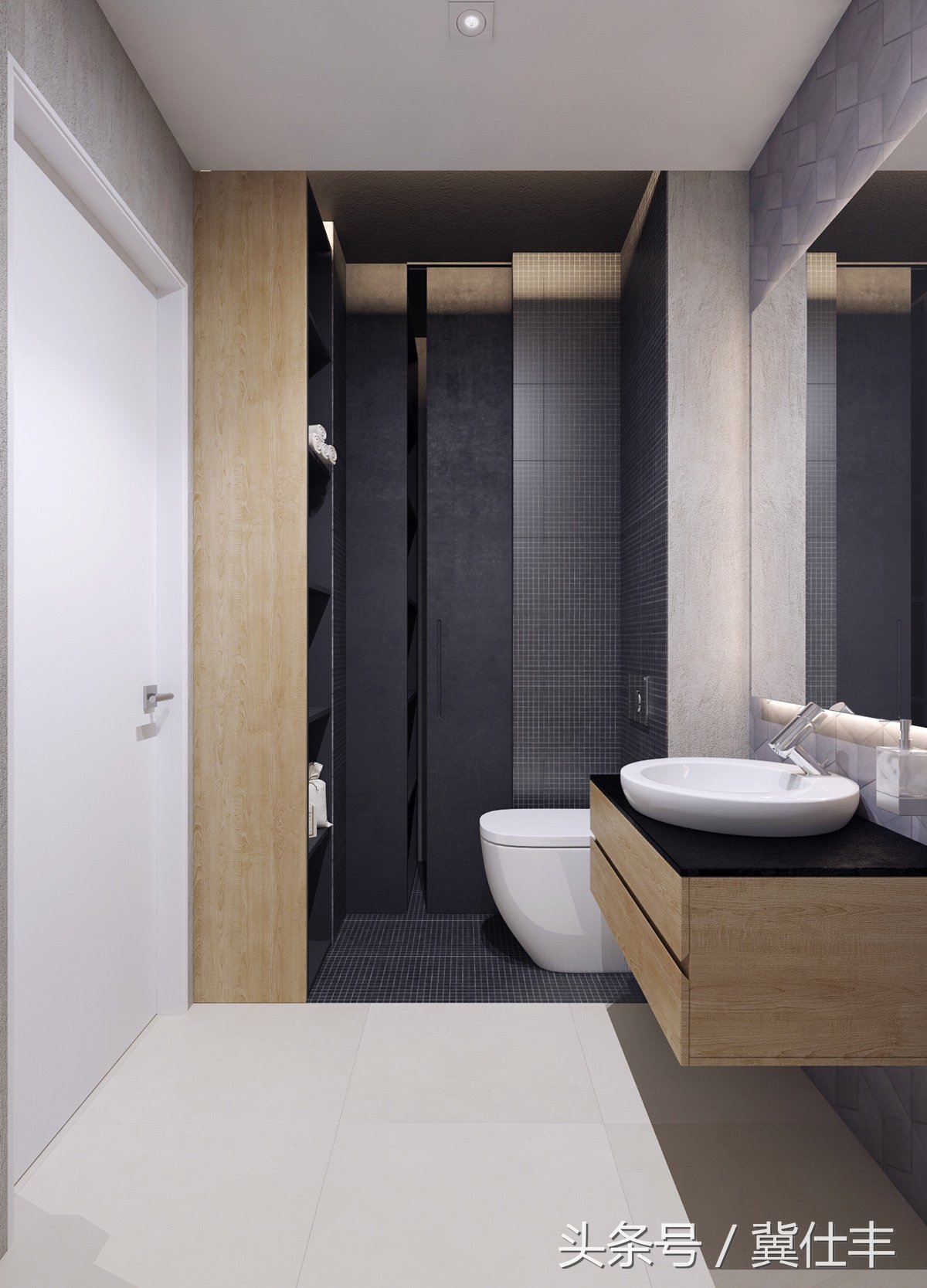 44平小户型装修进门厕所,60-70平米刀把型小户型设计