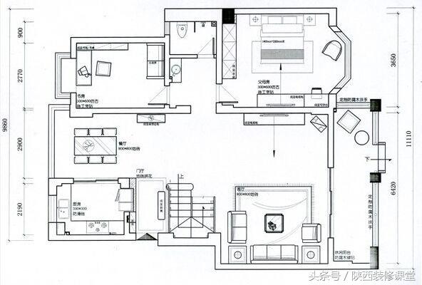 复式上下两层效果图40-60平方,看别人家的装修越看越喜欢