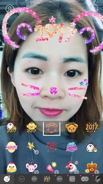 SNOW相机2017爱你一起短视频刷屏新年朋友圈