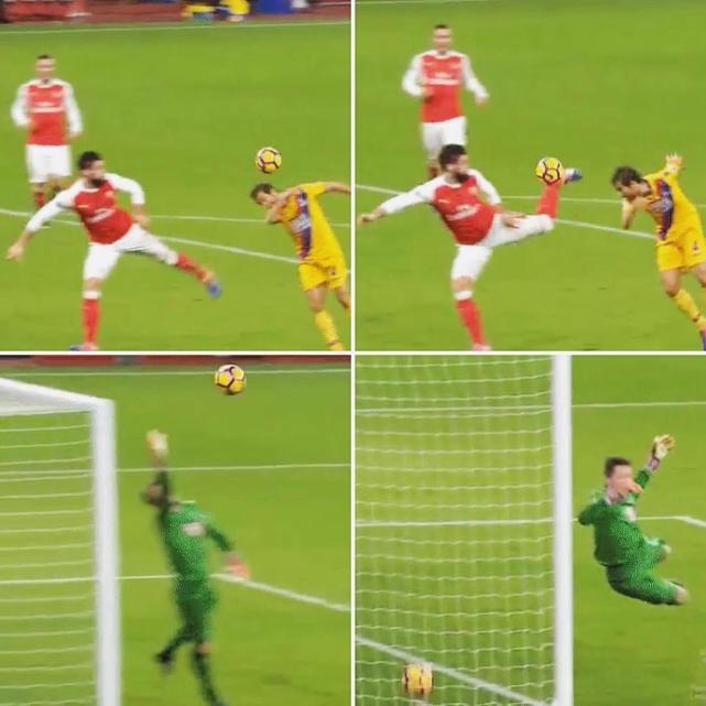 吉鲁阿森纳时期十佳进球,吉鲁蝎子摆尾进球