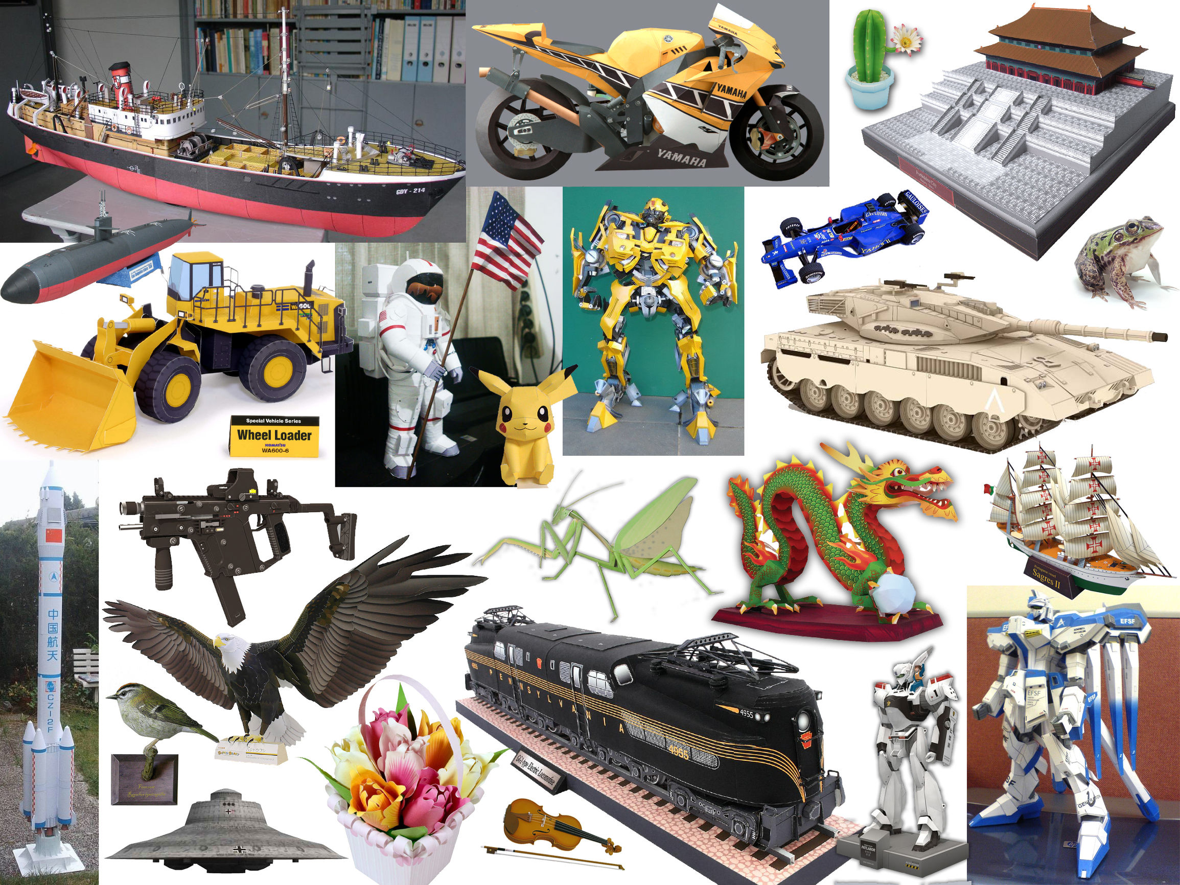 和谐号纸模型,创意纸模型教程