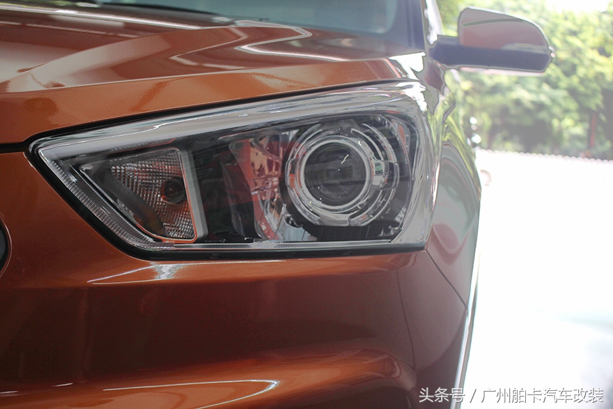 现代ix25大灯改透镜全过程,现代ix25大灯灯光怎么调