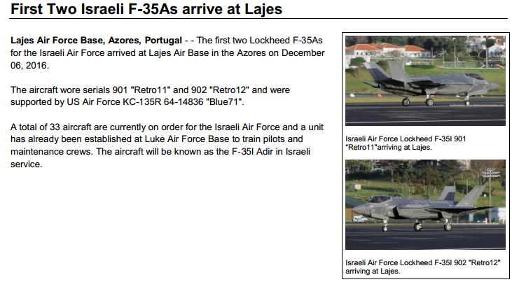 以色列空军怎么评价f-35 (以色列为什么卖f-35)