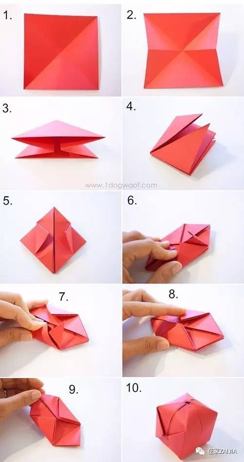 正方体折纸泡泡,2022年的最火折纸手工大全