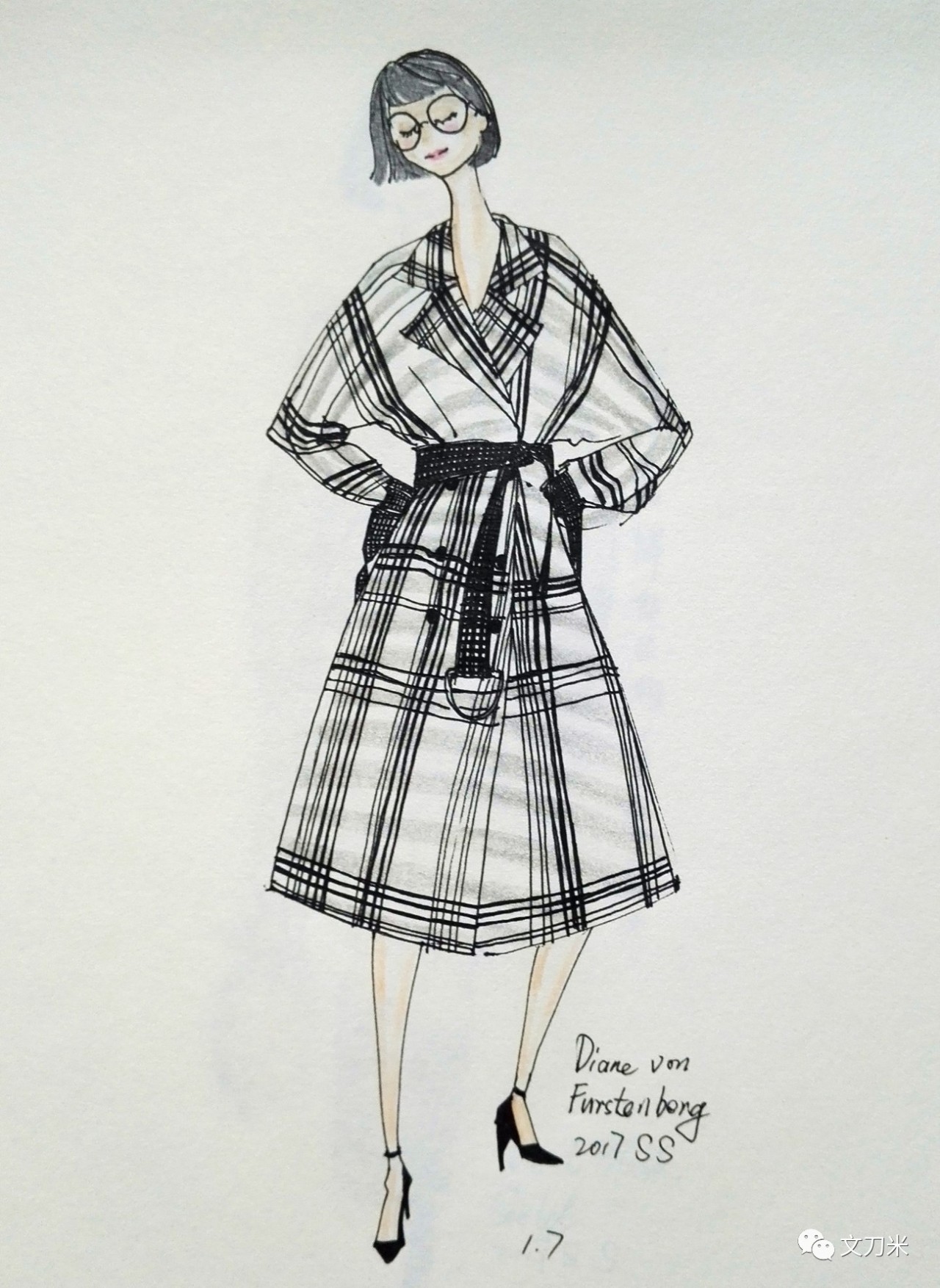 画画怎样穿衣服,风衣穿搭绘画教程