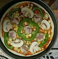 香肠简易披萨,香肠蔬菜披萨如何做