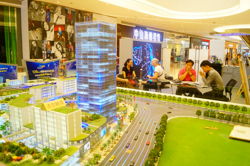 实拍深圳楼盘,实拍房地产销售中心