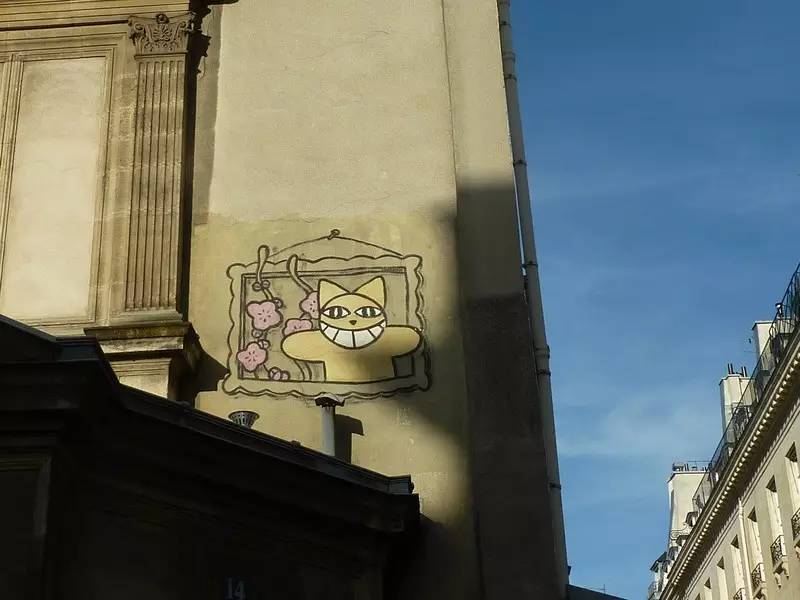 有一个街头艺术家把一只猫涂遍了巴黎，后来它遍布了全世界