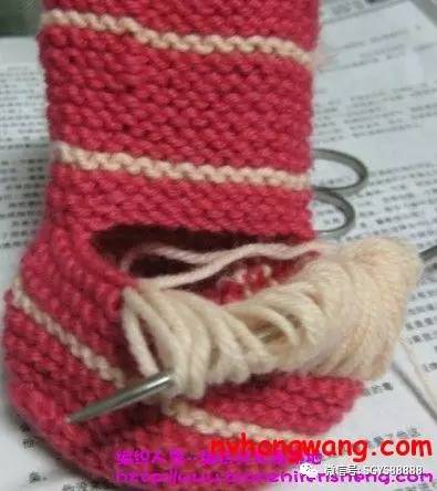 编织童鞋一岁以内的编织教程,儿童棒针编织花样及图解