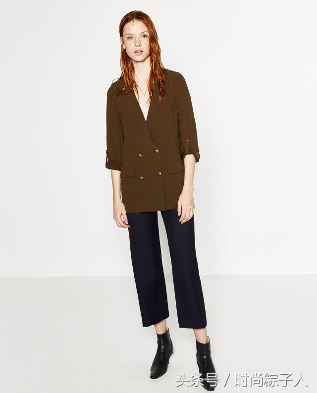 想做英姿飒爽的自己,洋气小个子时髦外套军绿色