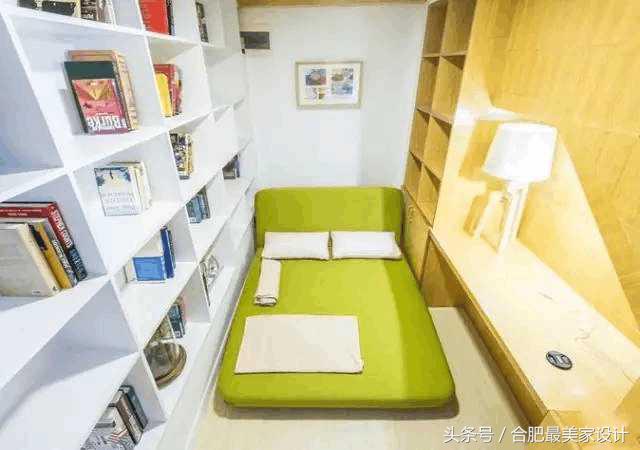小卧室装修带书柜,小卧室装修多储物