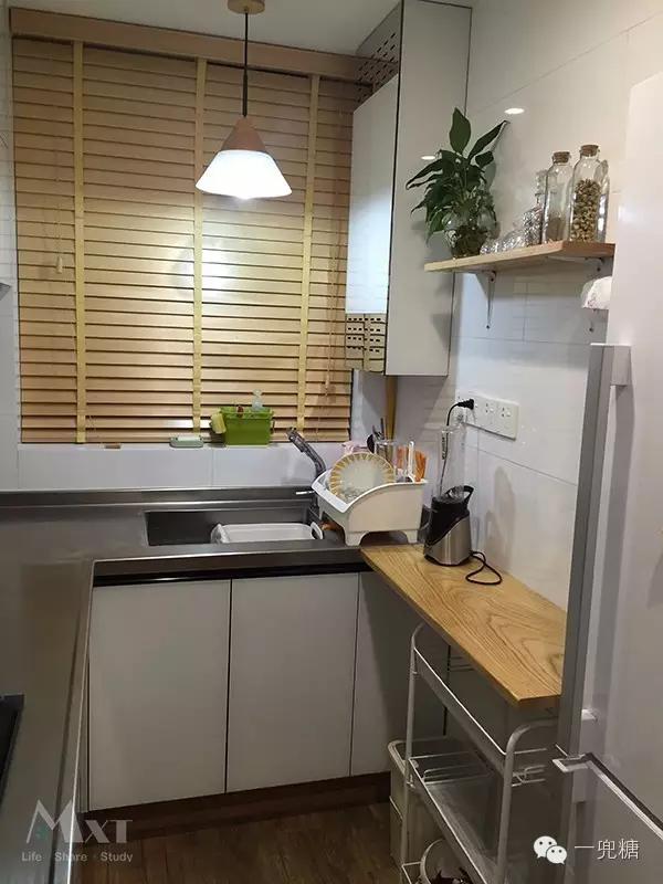 4平米小厨房变8平方,二手房改造开放式厨房