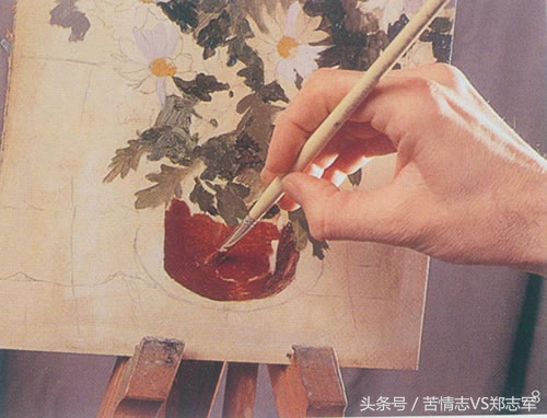 外国油画大师画牡丹视频,名家菊花油画