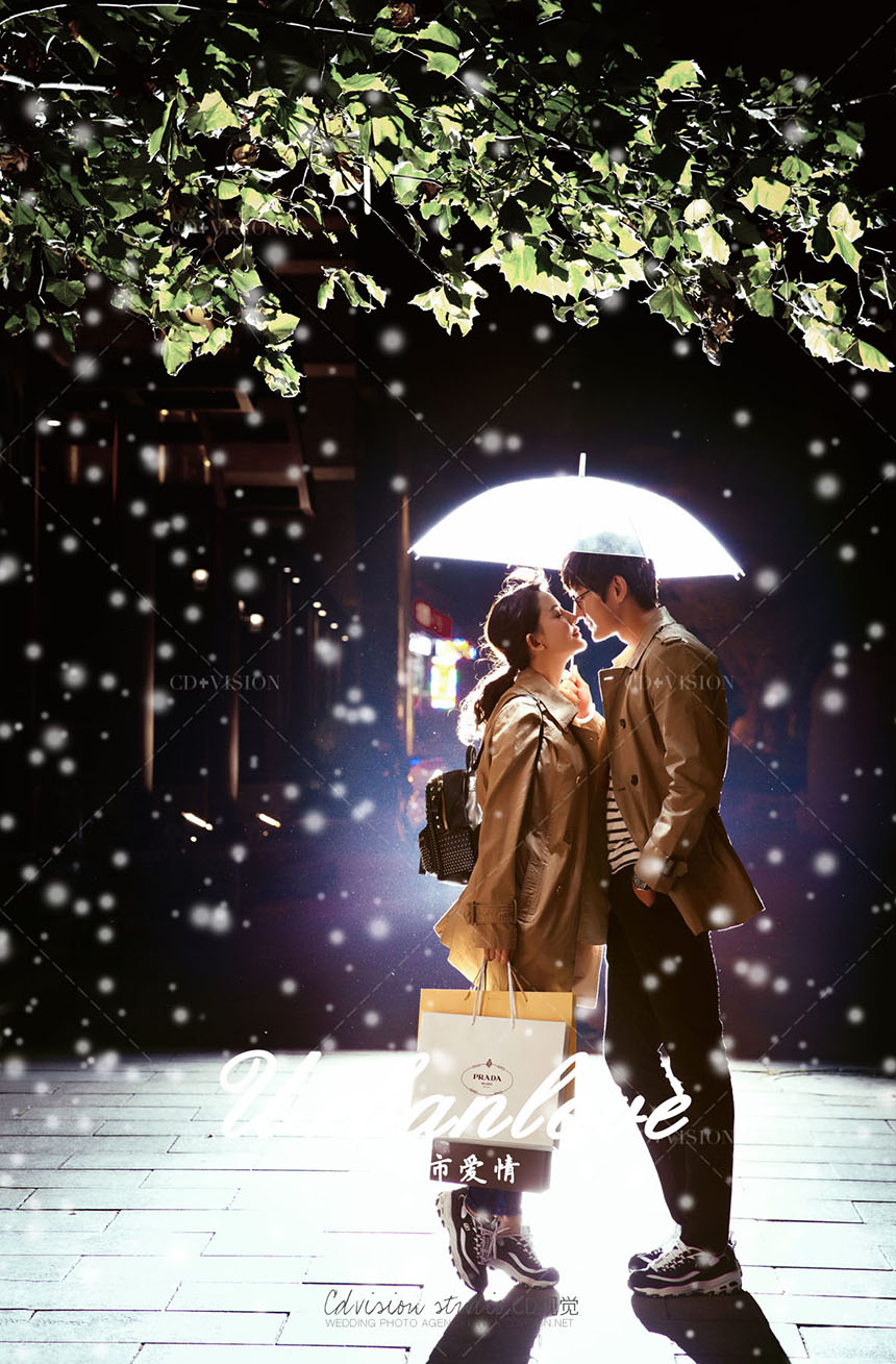 尝试一下各种不同风格婚纱照,纪实法式复古婚纱照