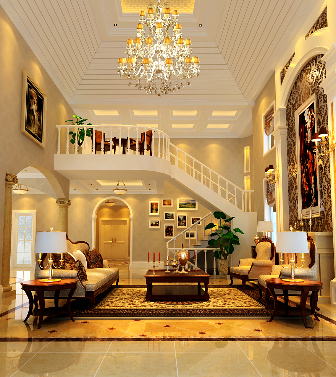 石家庄亿城上山间最新效果图,石家庄新古典大宅设计效果图