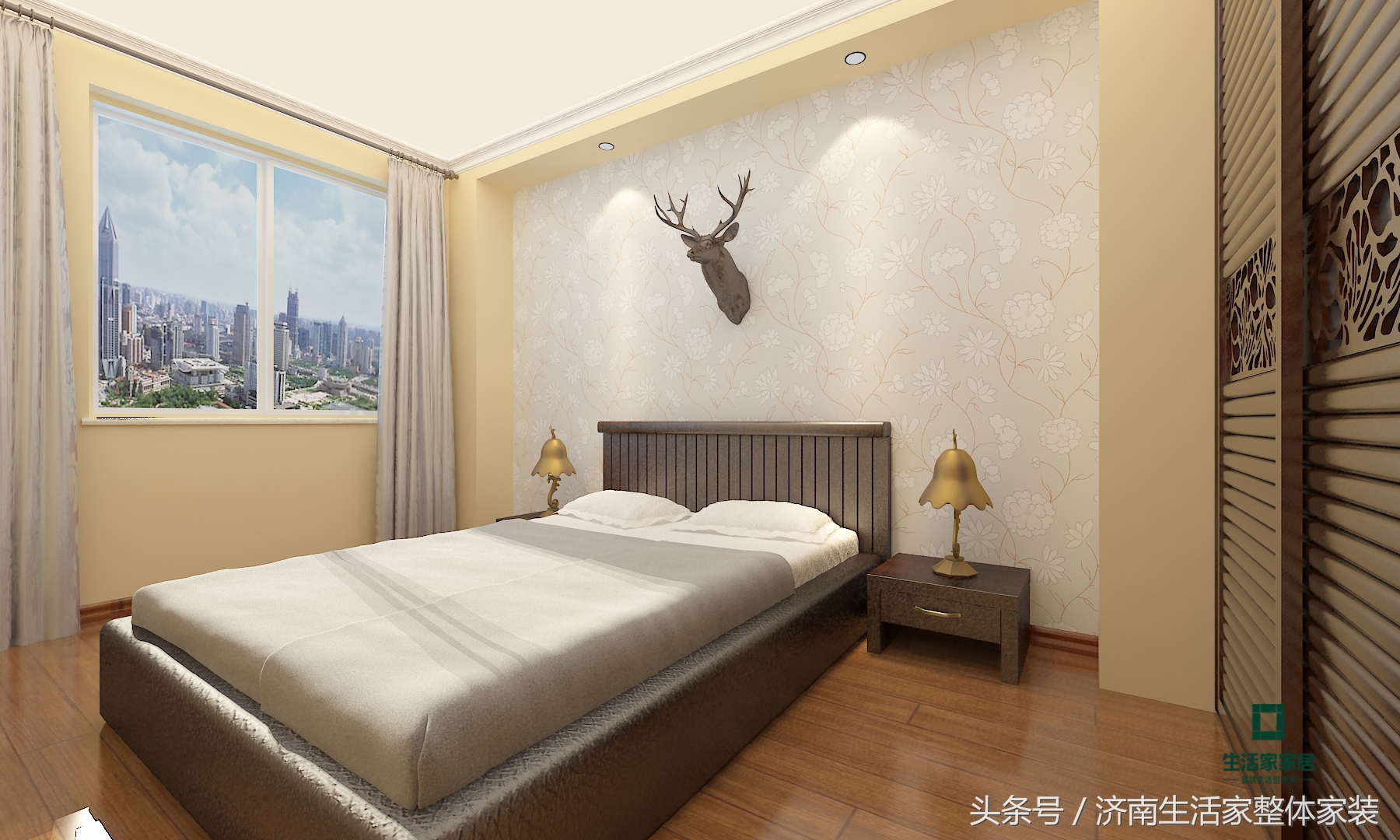 济南生活家家居,威海春山华居80平