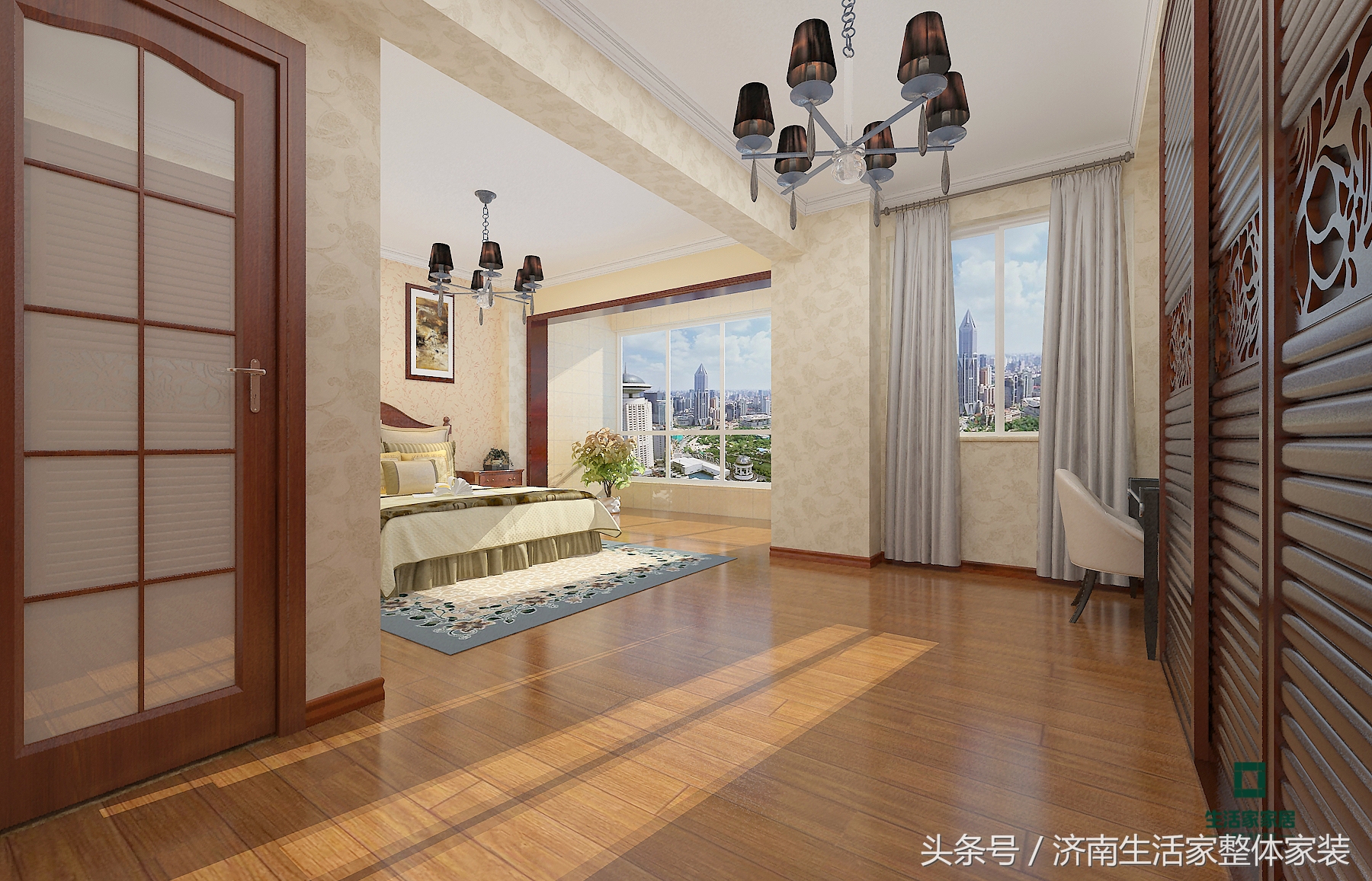 济南生活家家居,威海春山华居80平