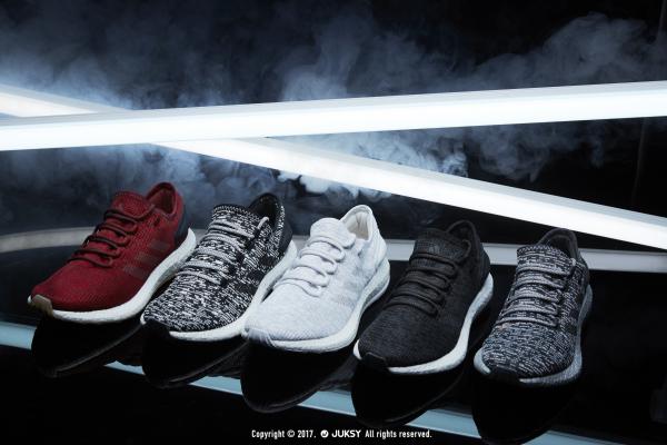 亚瑟士gel-flux4与阿迪pureboost,阿迪达斯潮流圈热度