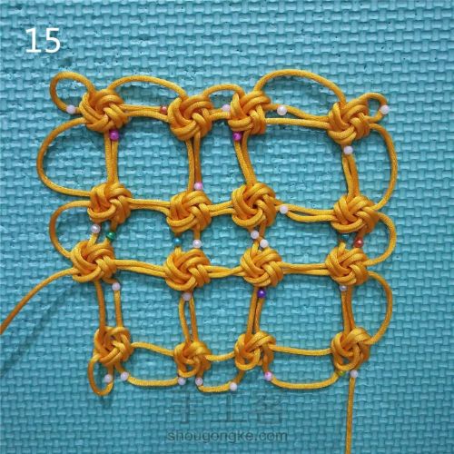 幻彩绳结编织,手绳编织平结双色