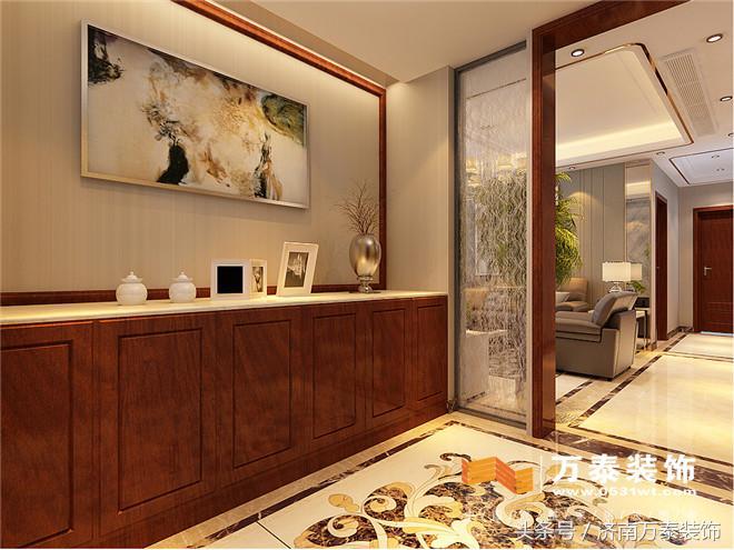 济南财富中心装修设计,120平装修风格现代简约济南