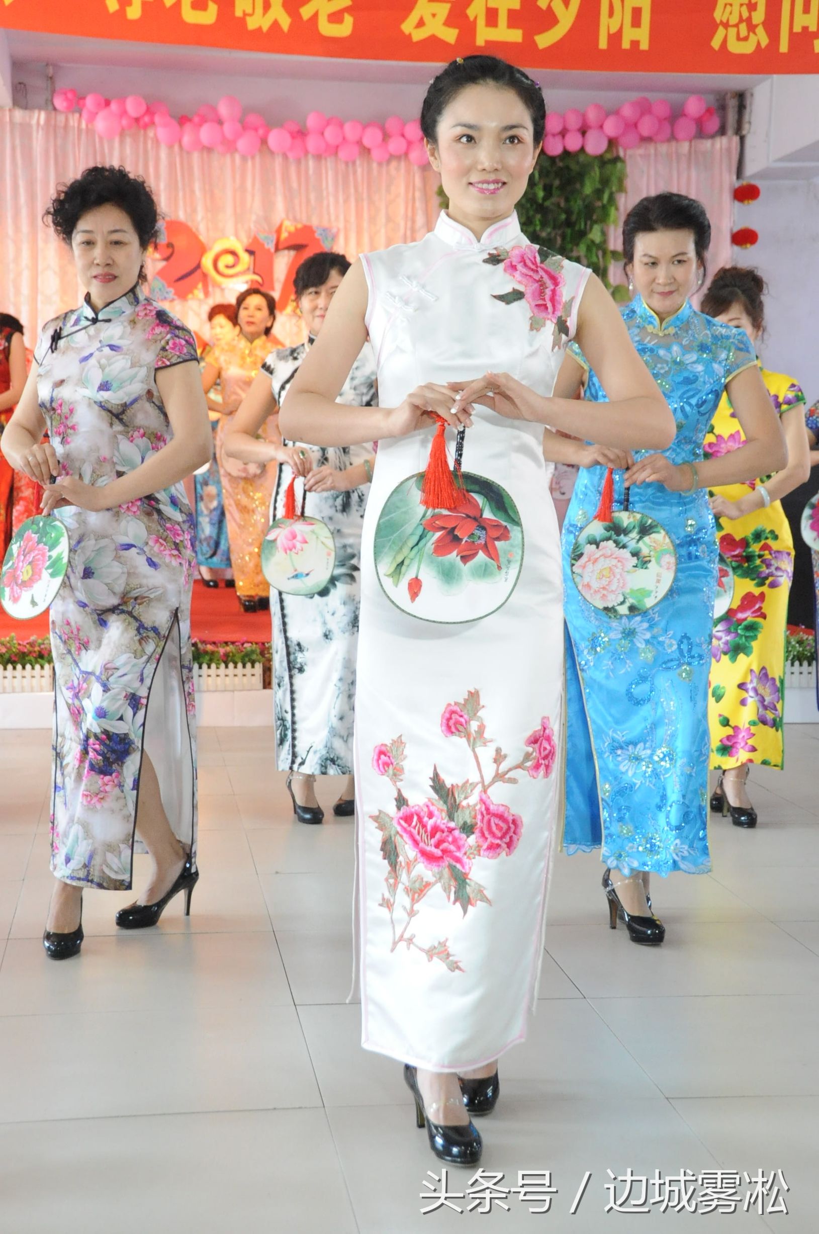 黑河市旗袍协会春节晚会,北安市旗袍协会三周年开场秀