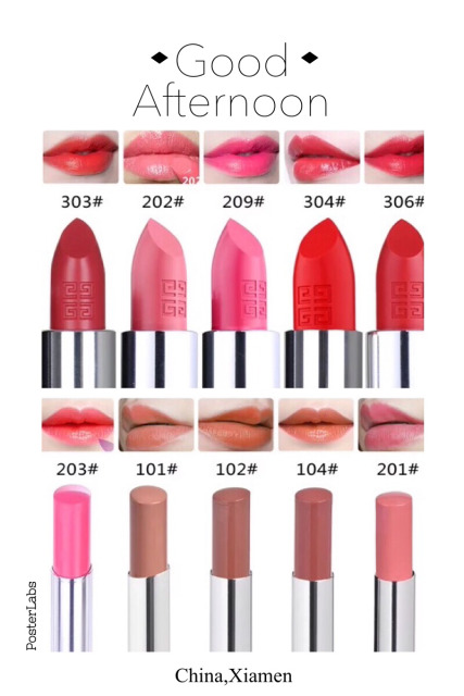 纪梵希高定香榭粉丝绒唇膏18试色,纪梵希小羊皮口红试色大全集