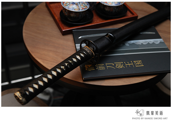 日本刀鉴赏松柏梧桐侟美浓系打刀古法研磨
