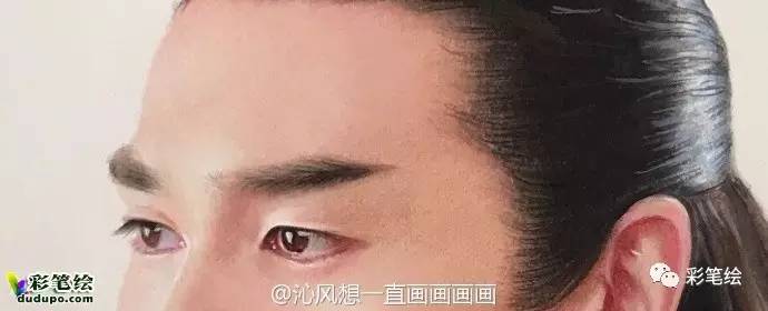 神似！彩铅画三生三世十里桃花中的姑姑白浅和太子夜华