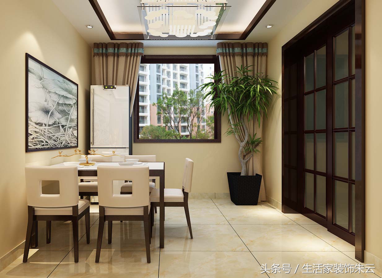 石家庄北郡装修设计效果图,石家庄100平米中式简装效果图