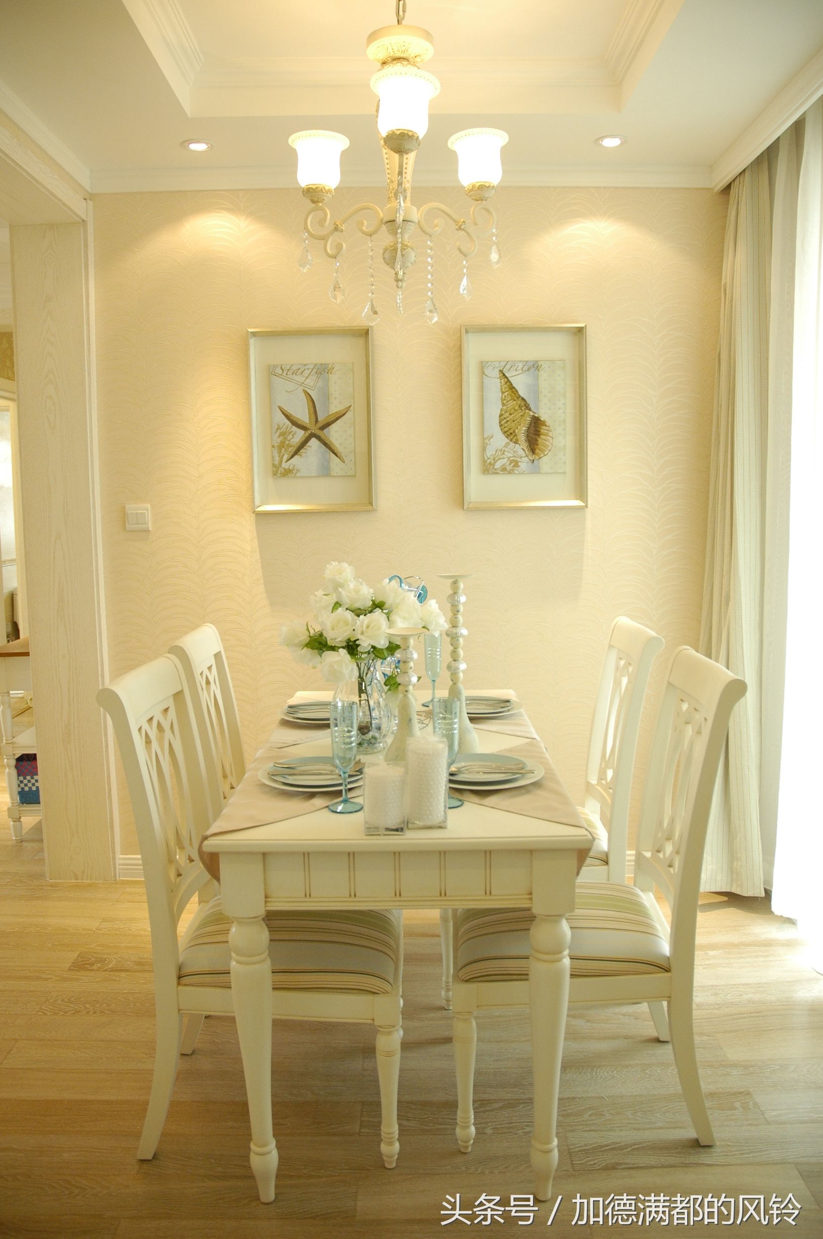 新乡地中海田园装修效果图,四室两厅两卫地中海装修效果图